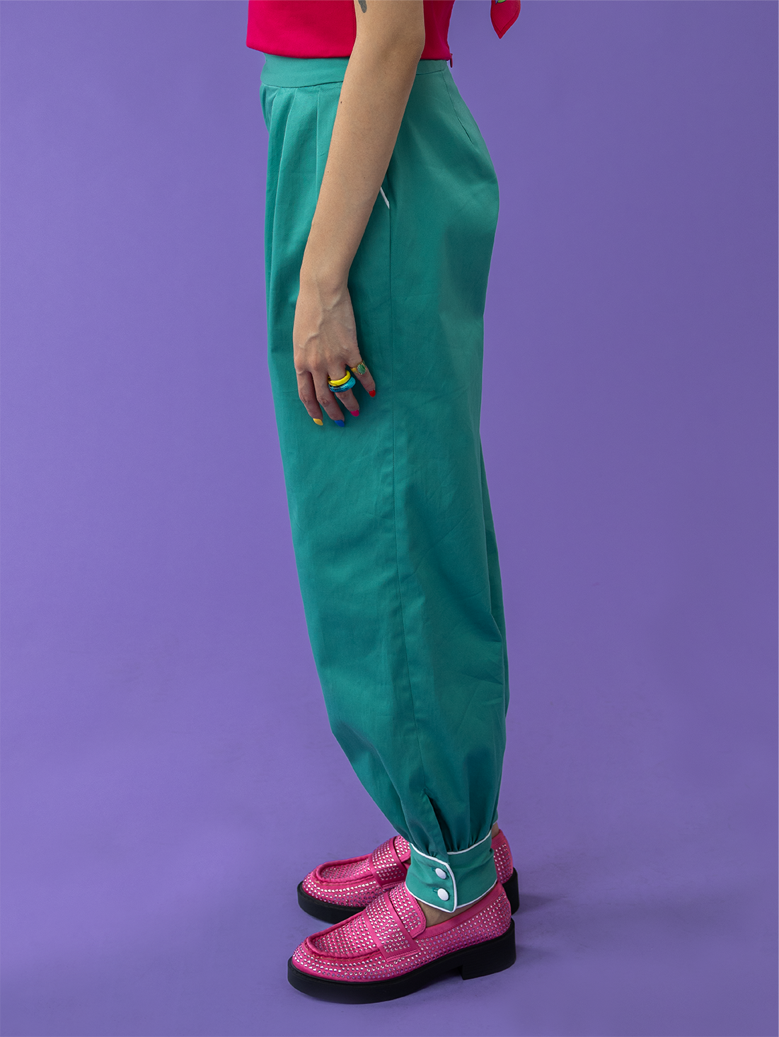 MYTHS PORT PANTS (TEAL)